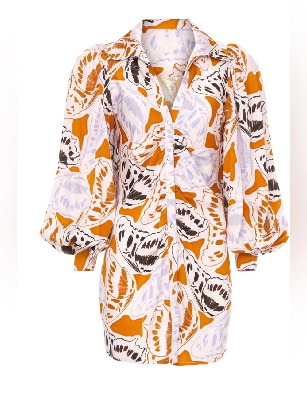 For Love & Lemons Women’s Esmeralda Mini Dress in Orange Butterfly Size XS